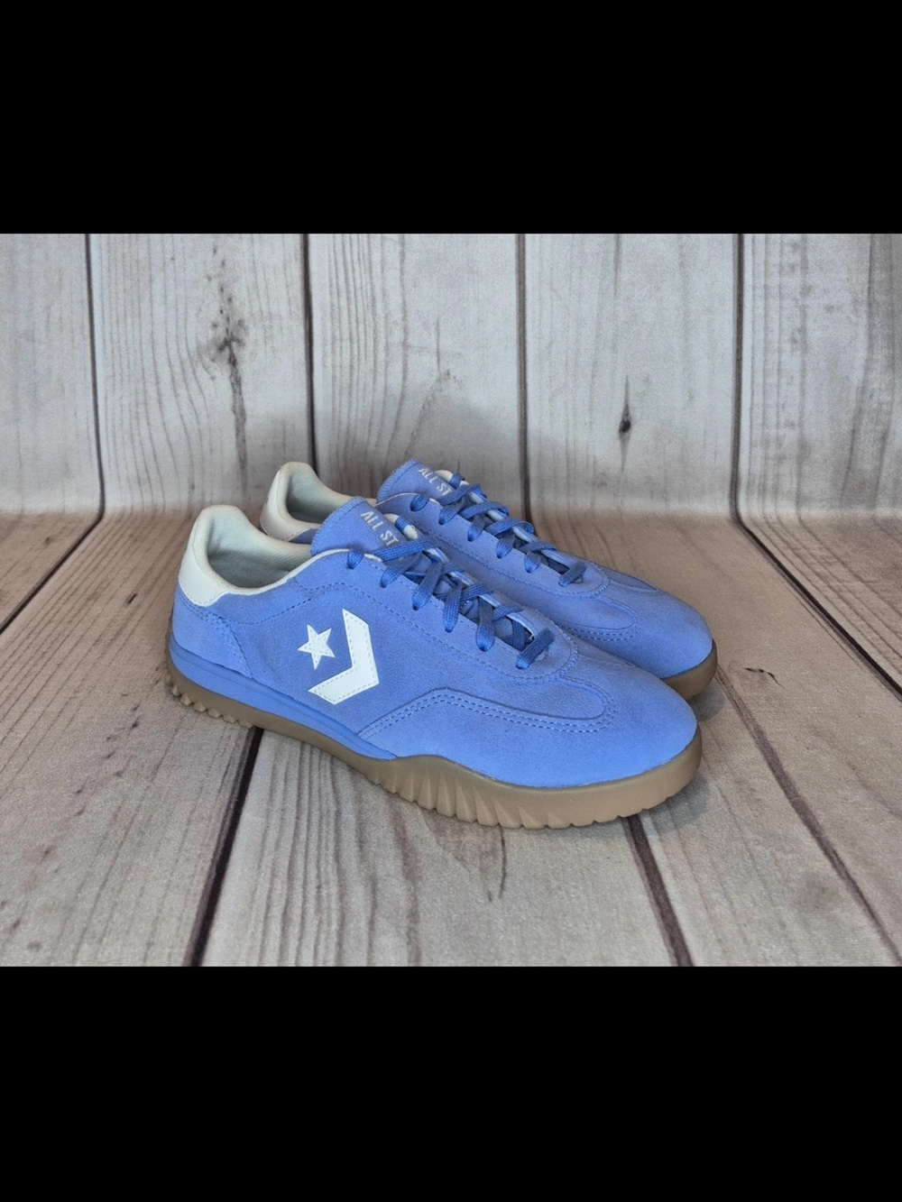 Converse Run Star Ox Women's Size 9/Men's Size 7.5 Open Sky Blue Suede Shoes